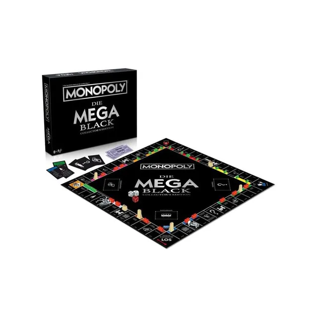 Winning Moves Monopoly Black Mega Edition Brettspiel XXL ab 8 Jahren
