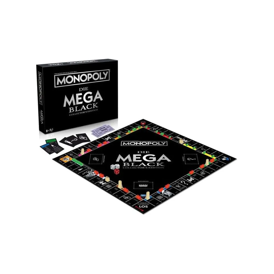Winning Moves Monopoly Black Mega Edition Brettspiel XXL ab 8 Jahren