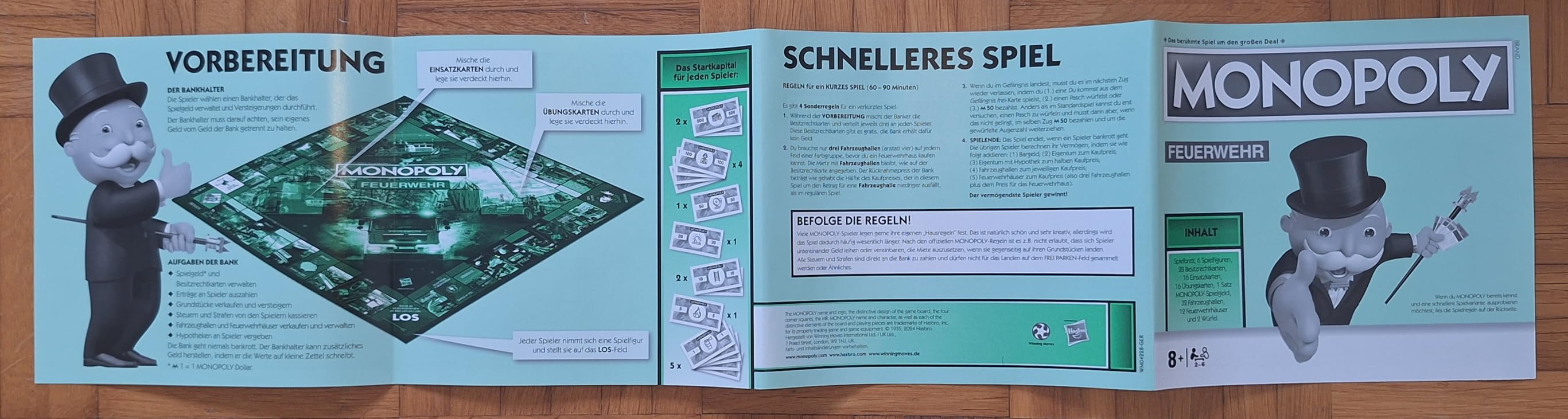 Winning Moves Monopoly Feuerwehr Brettspiel 2 Spieler