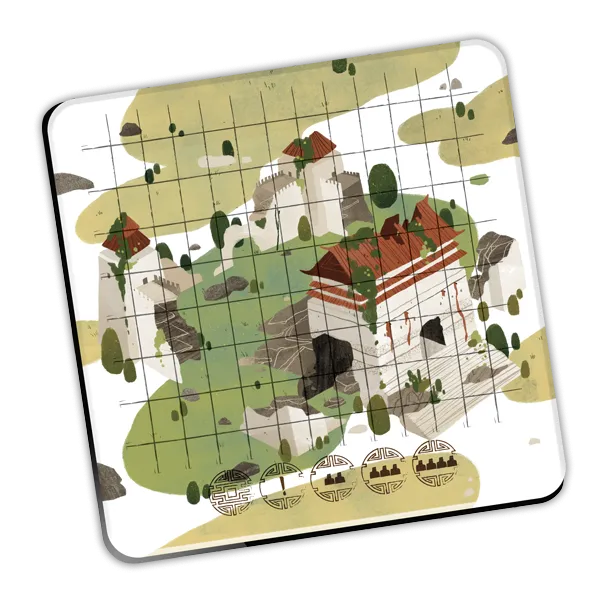 Horrible Dragon Castle Central Board Playmat Spielmatte
