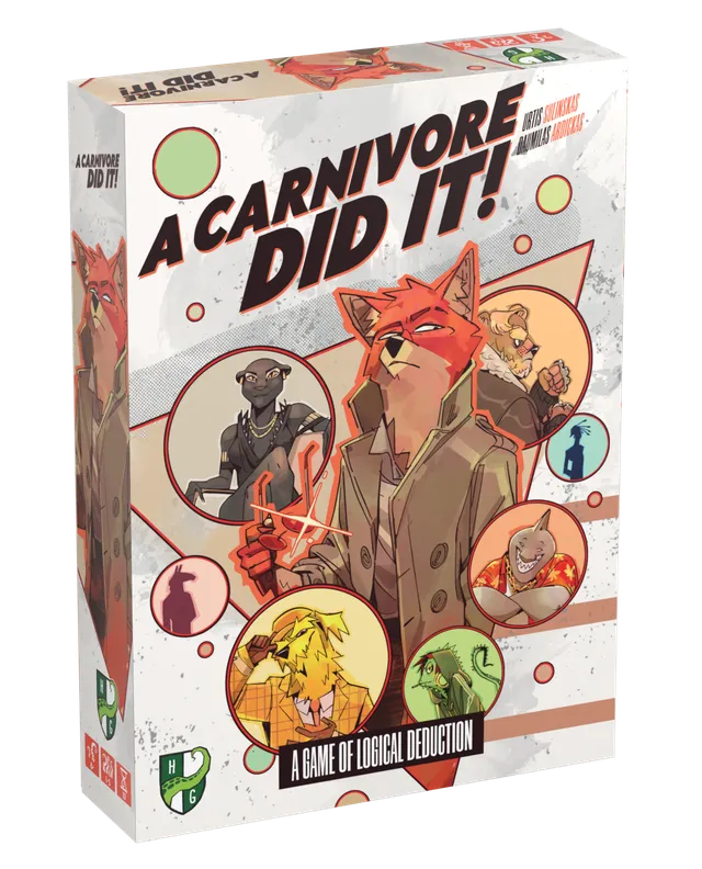 Horrible A Carnivore Did It! Detektivspiel 1-5 Spieler