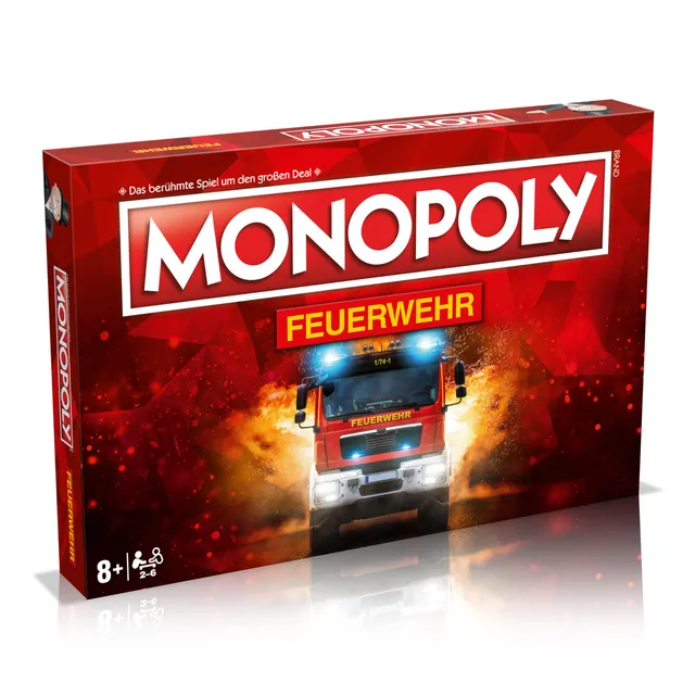 Winning Moves Monopoly Feuerwehr Brettspiel 2 Spieler