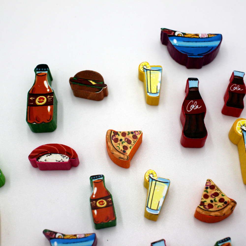 Meeple Sticker Food Chain Magnate Sticker Set Aufkleber