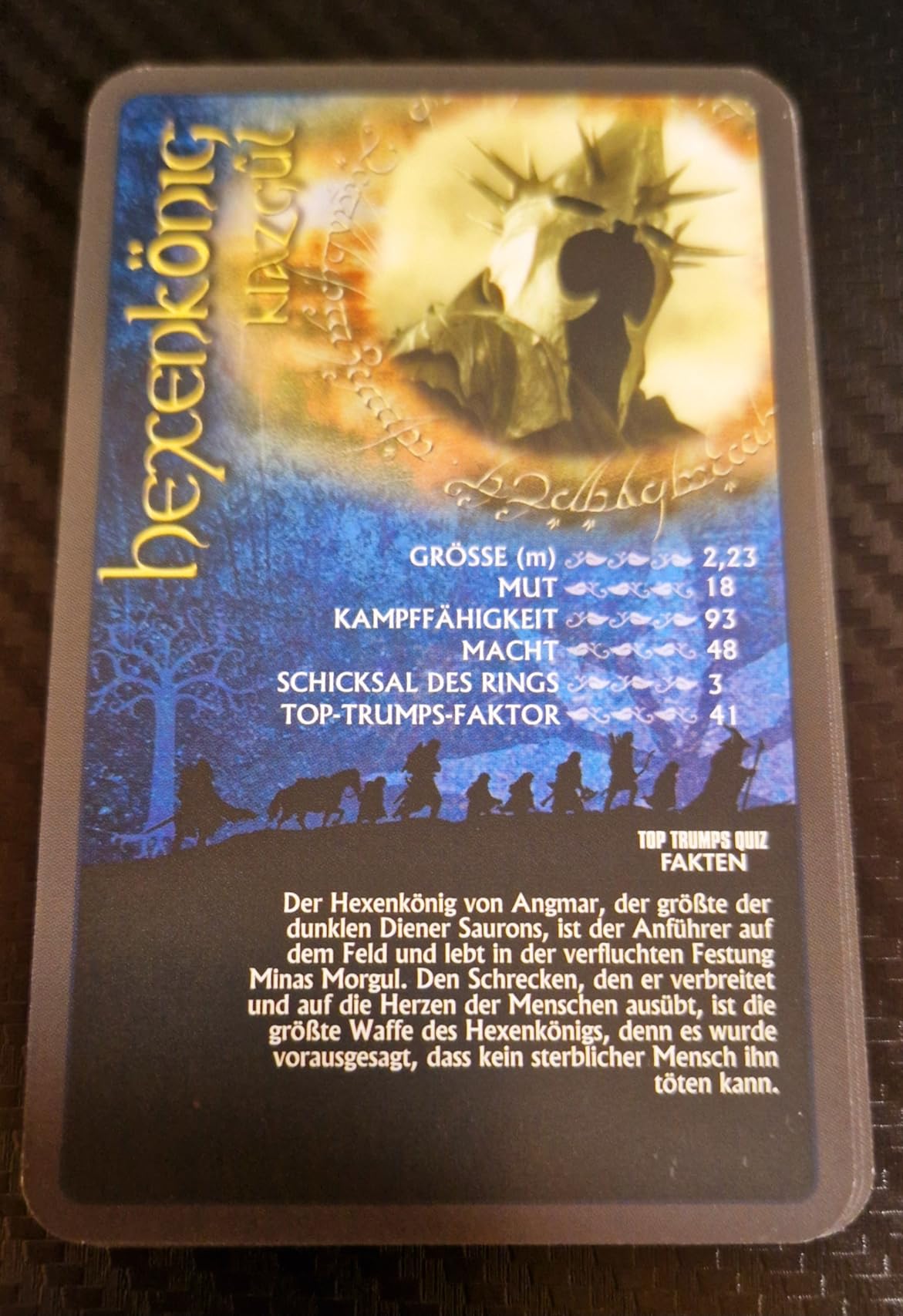 Winning Moves Top Trumps Collectables Herr der Ringe Kartenspiel