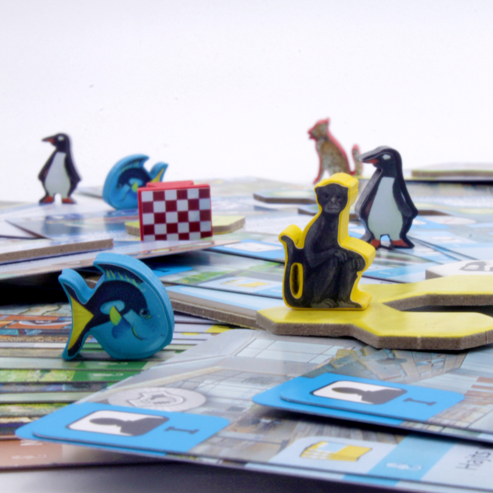 Meeple Sticker Ark Nova Marine Worlds Sticker Set doppelseitig