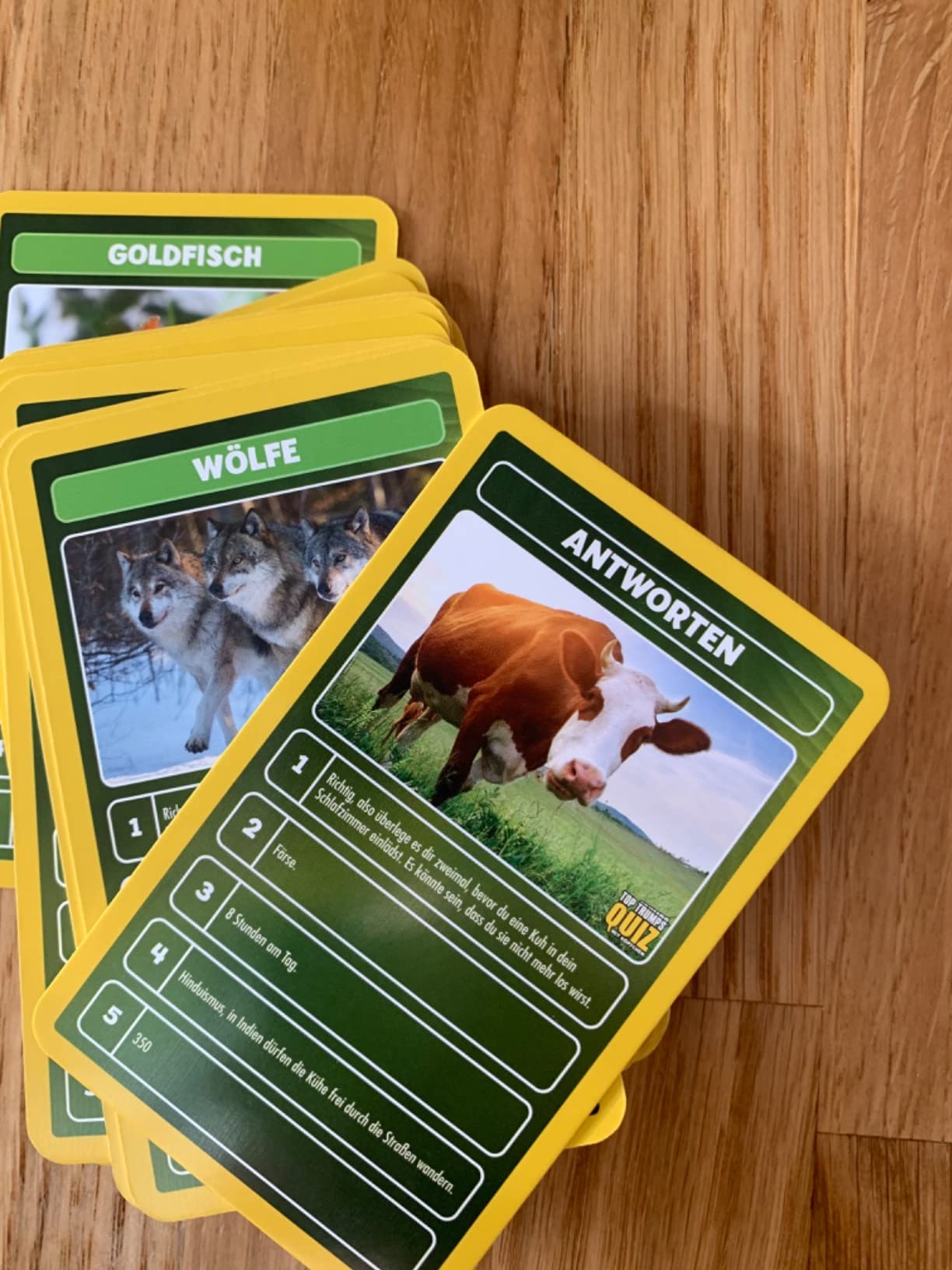 Winning Moves Top Trumps Quiz Welt der Tiere Kartenspiel ab 7