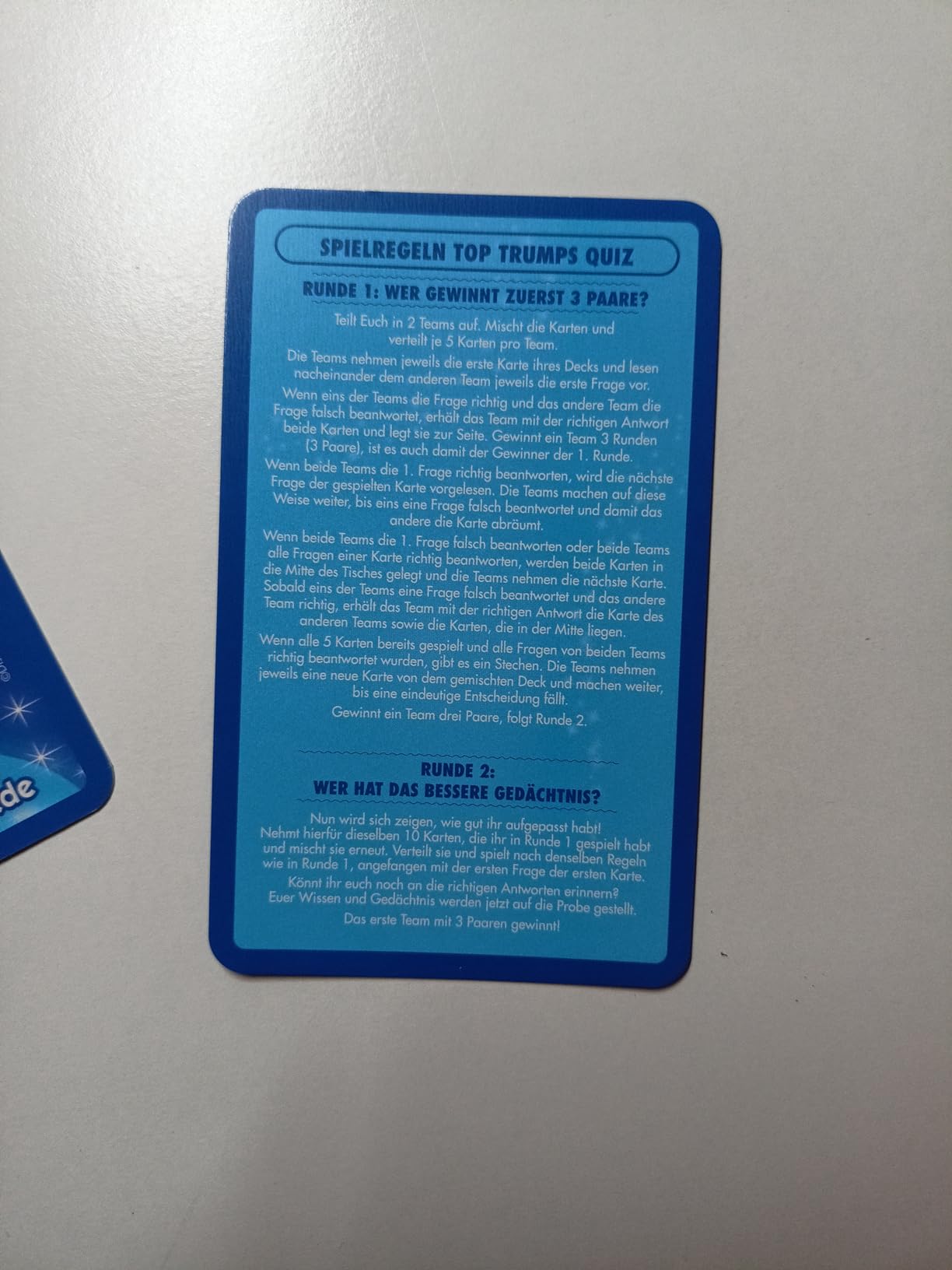Winning Moves Top Trumps Quiz Disney Kartenspiel Deutsch