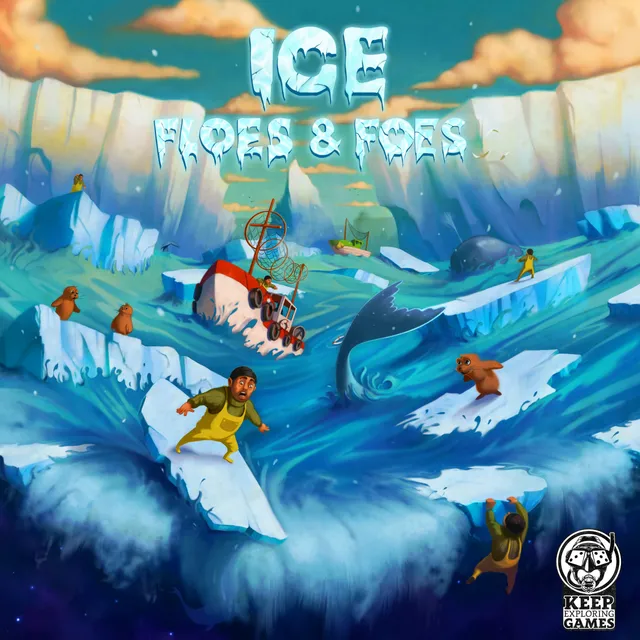 Keep Exploring Ice Floes & Foes Brettspiel 2-6 Spieler