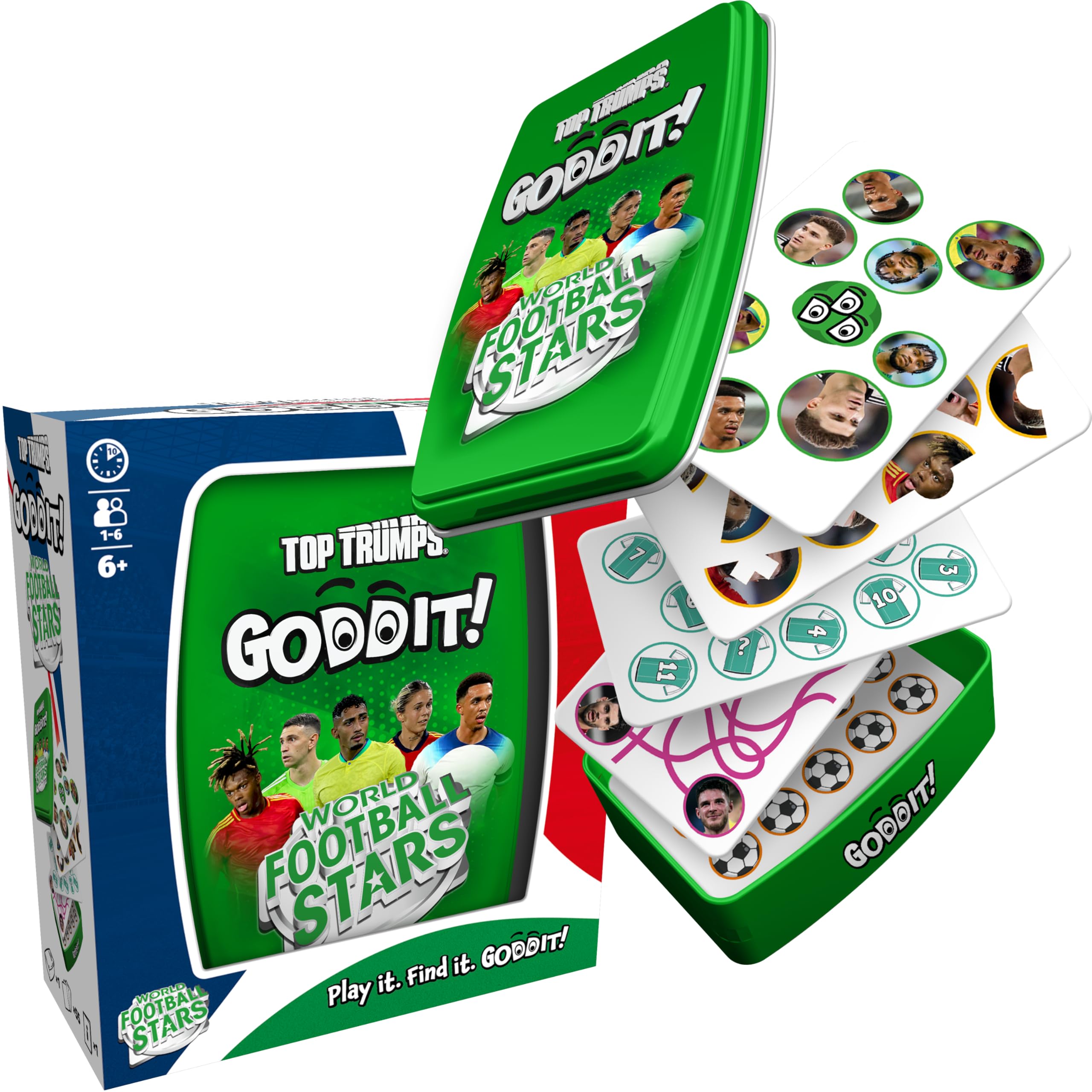 Winning Moves TOP TRUMPS GODDIT Weltfussball Stars Partyspiel ab 7