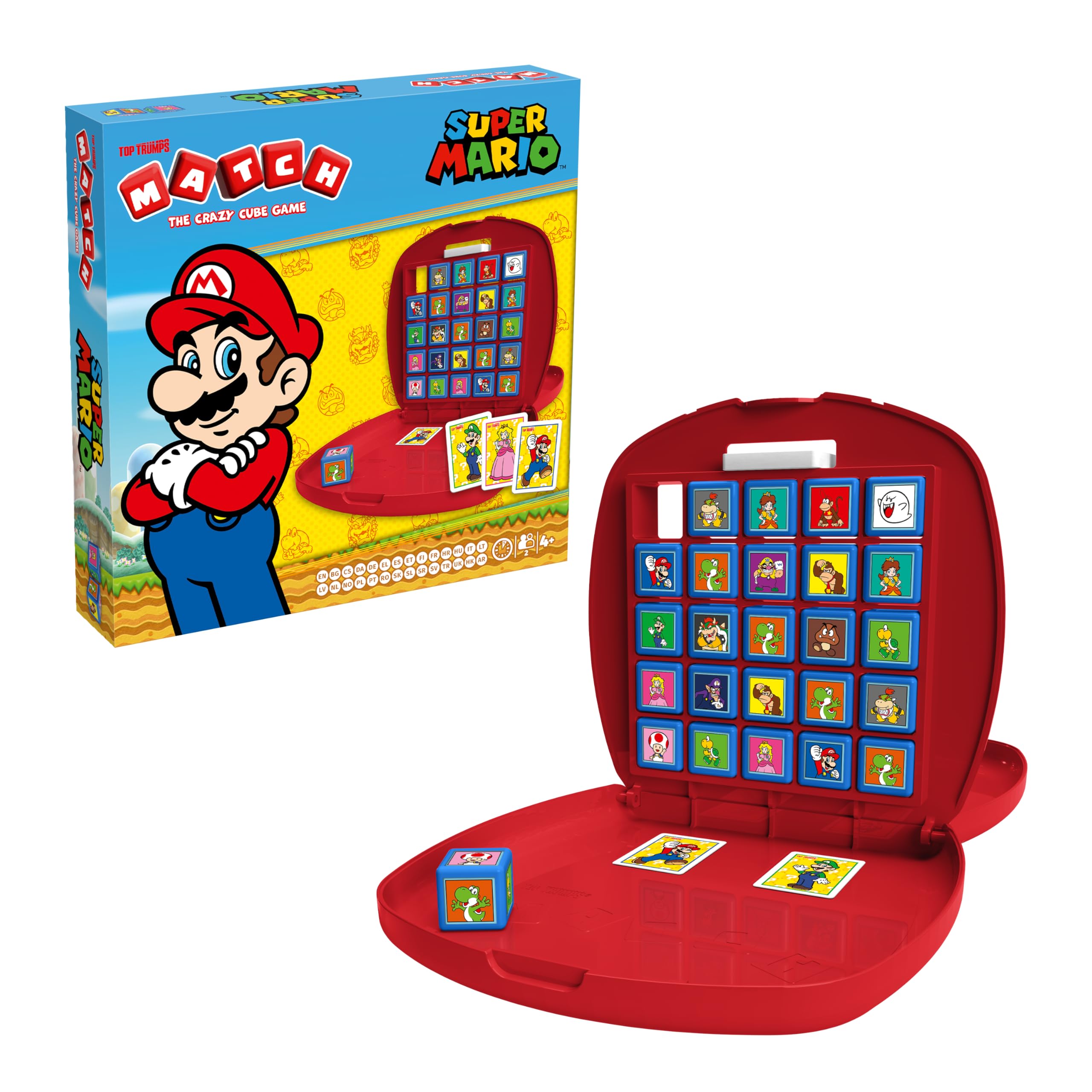 Winning Moves Top Trumps Match Super Mario Würfelspiel Koffer