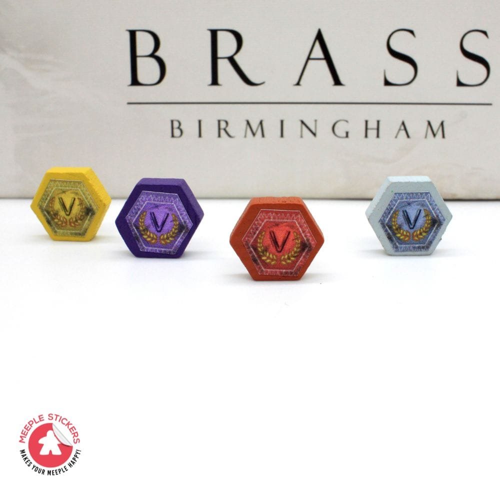 Meeple Sticker Brass Birmingham Sticker Set Aufkleber Industrie