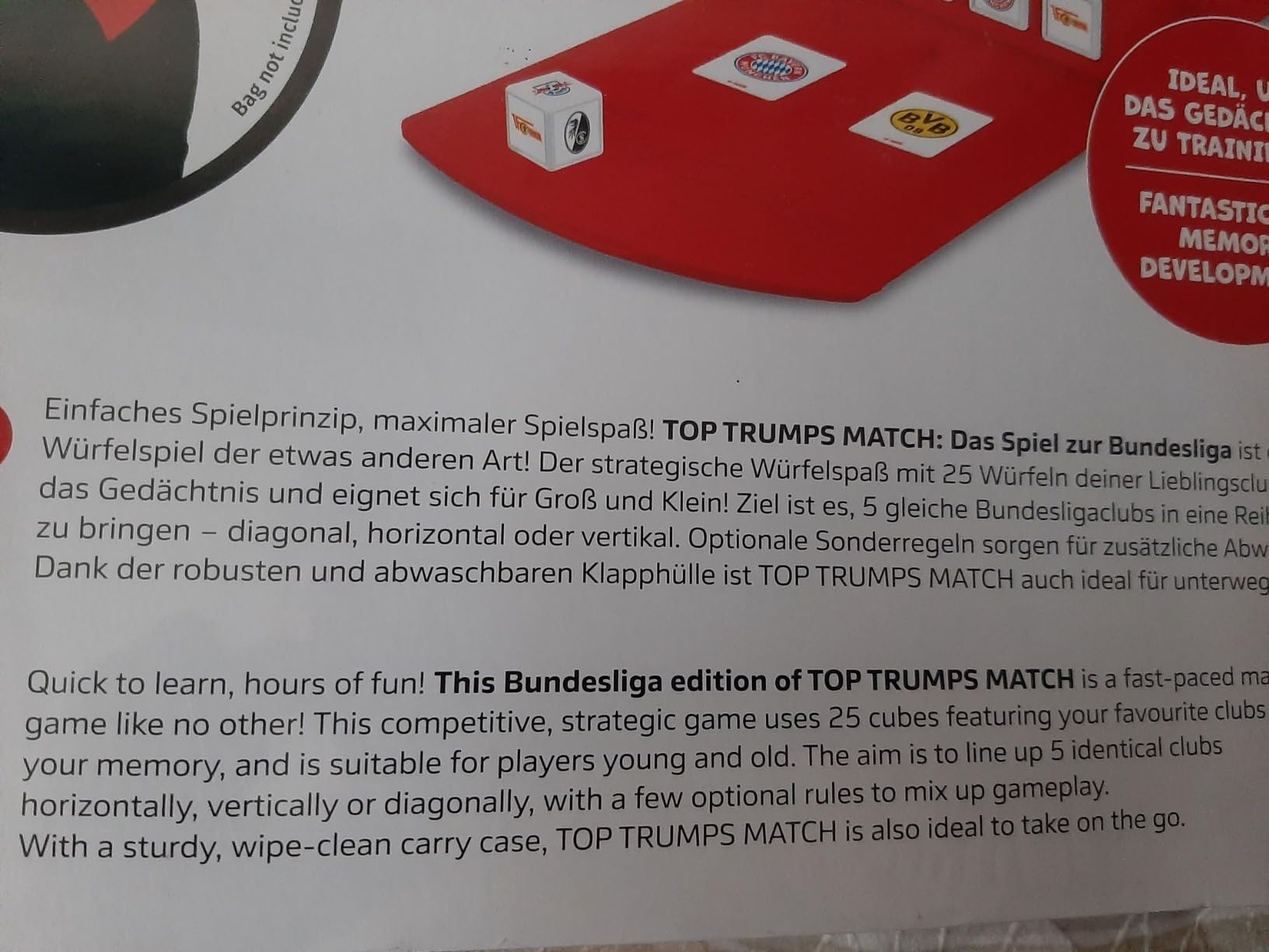 Winning Moves Top Trumps Match Bundesliga Edition Würfelspiel 25 Würfel