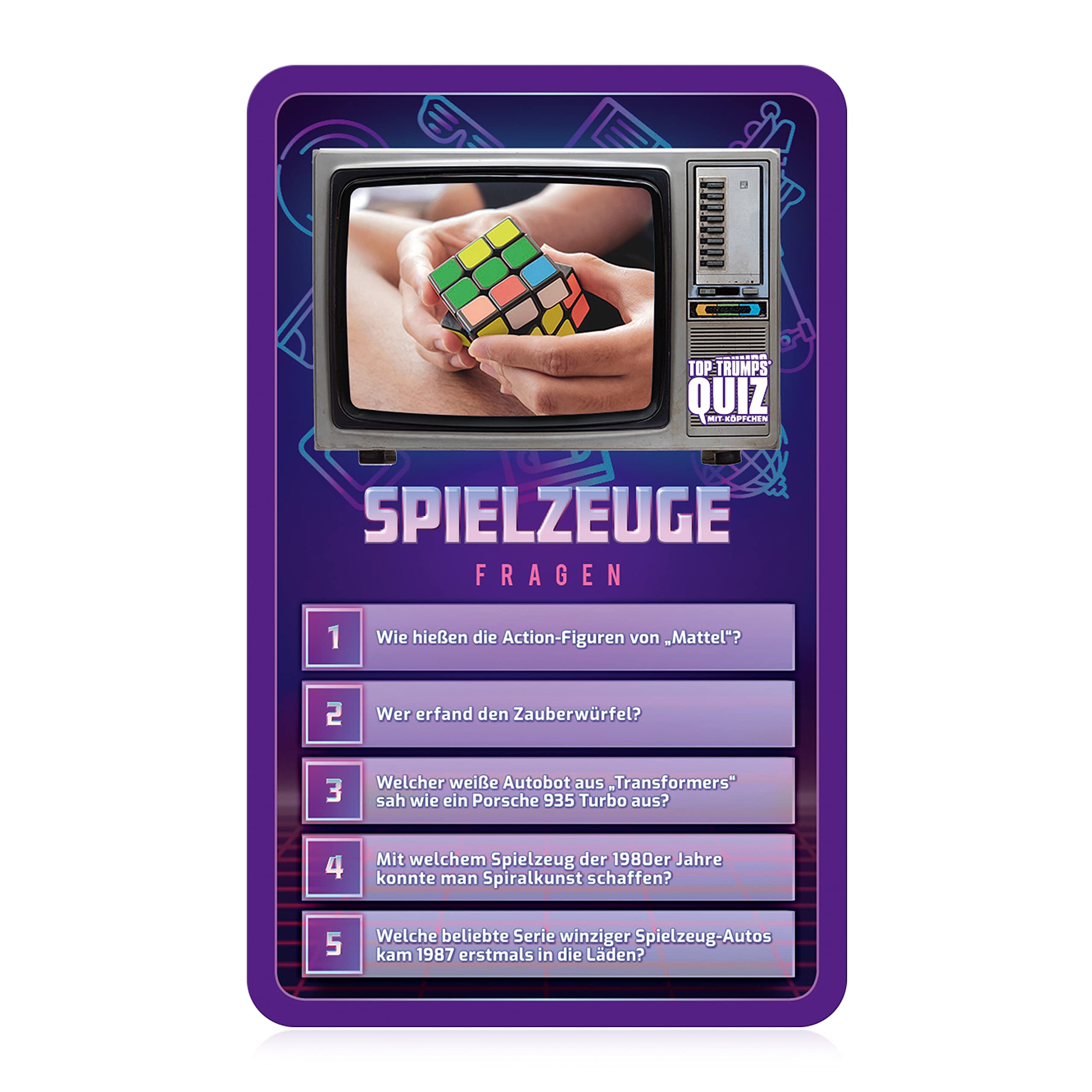 Winning Moves Top Trumps Quiz 80er Edition Kartenspiel 100 Karten