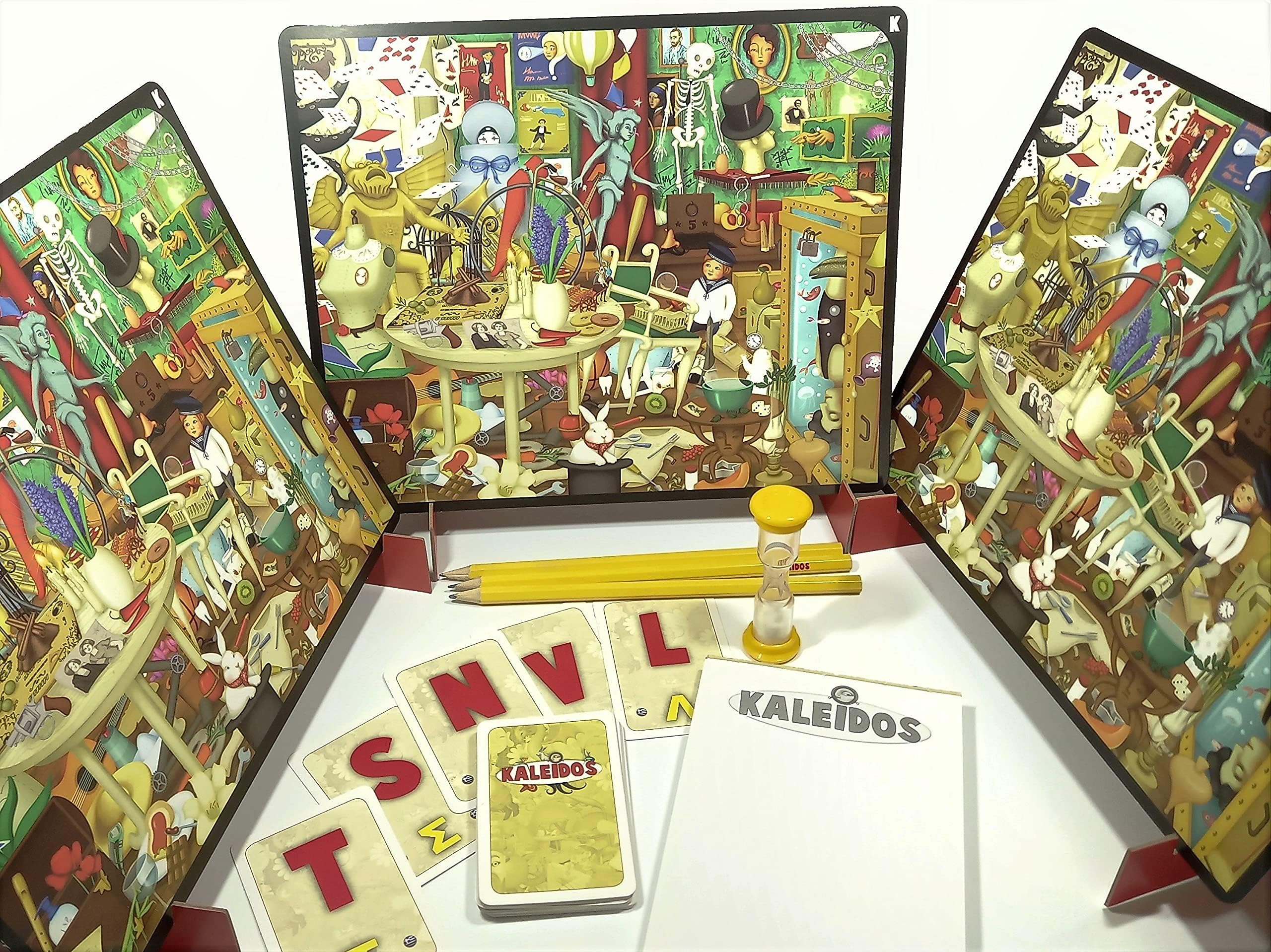 KaleidosGames Kaleidos Suchspiel Metallbox für 2+ Spieler Wortspiel