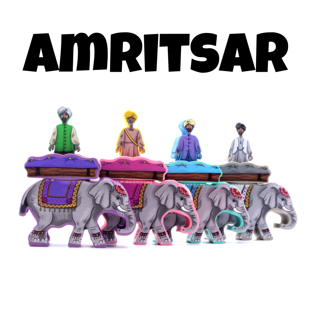 Meeple Sticker Amritsar Sticker Set Meeple Aufkleber