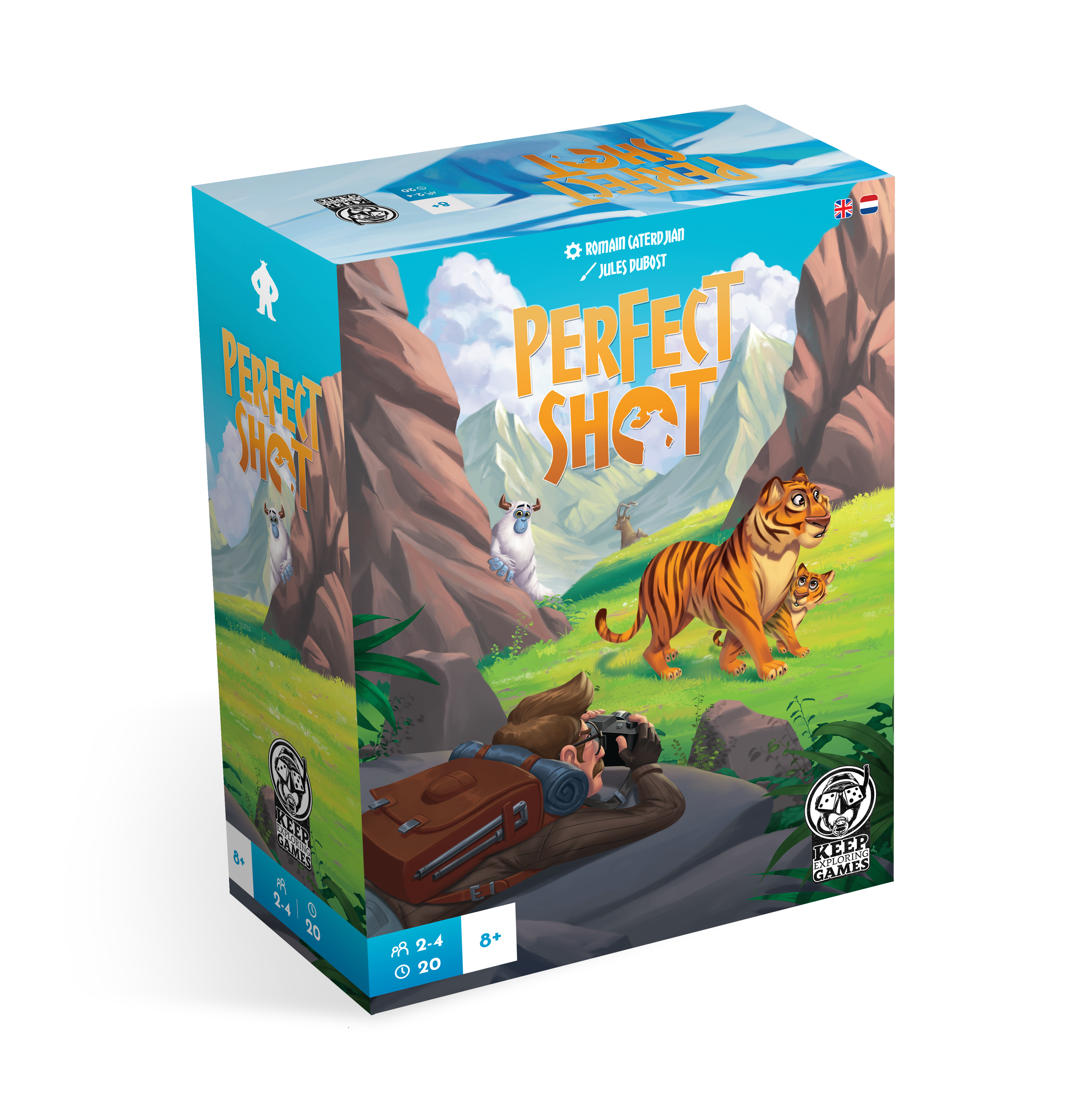 Keep Exploring Games Perfect Shot Brettspiel Tier-Fotosafari