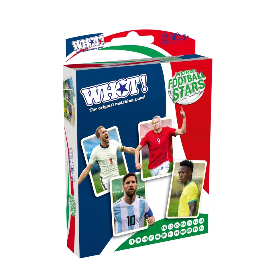 Winning Moves WHOT! Weltfußballstars Kartenspiel Kinder ab 5