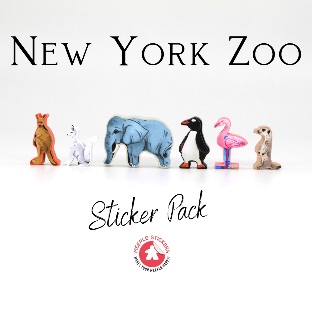 Meeple Sticker New York Zoo Sticker Set Tier-Meeple
