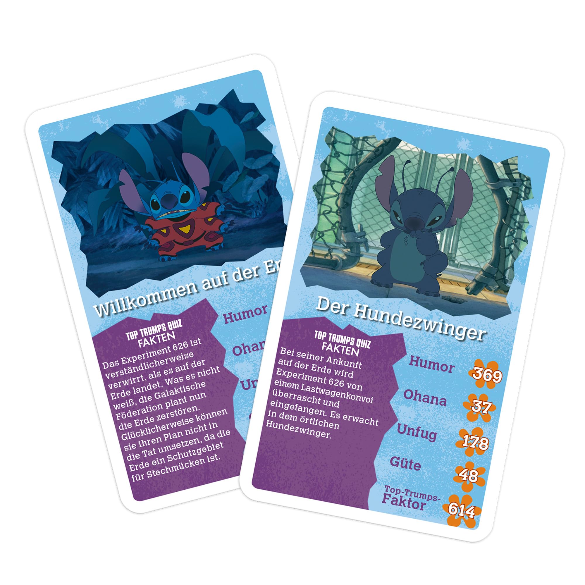 Winning Moves TOP TRUMPS Lilo & Stitch Kartenspiel Deutsch ab 6 Jahren