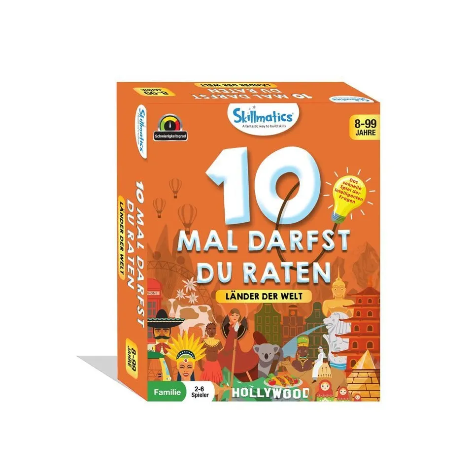 HCM Kinzel 10 Mal darfst du raten Länder der Welt Kartenspiel 2-6 Spieler