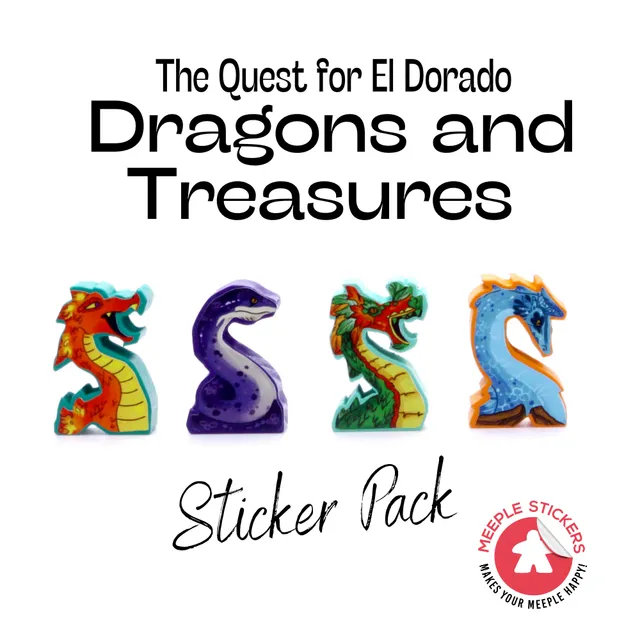 Meeple Sticker Stickers El Dorado Dragons Sticker Set