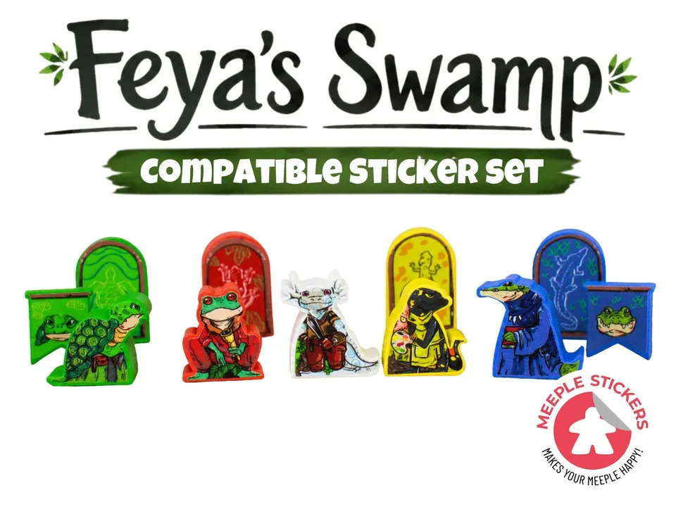 Meeple Sticker Feya's Swamp Sticker Set Meeple Aufkleber beidseitig