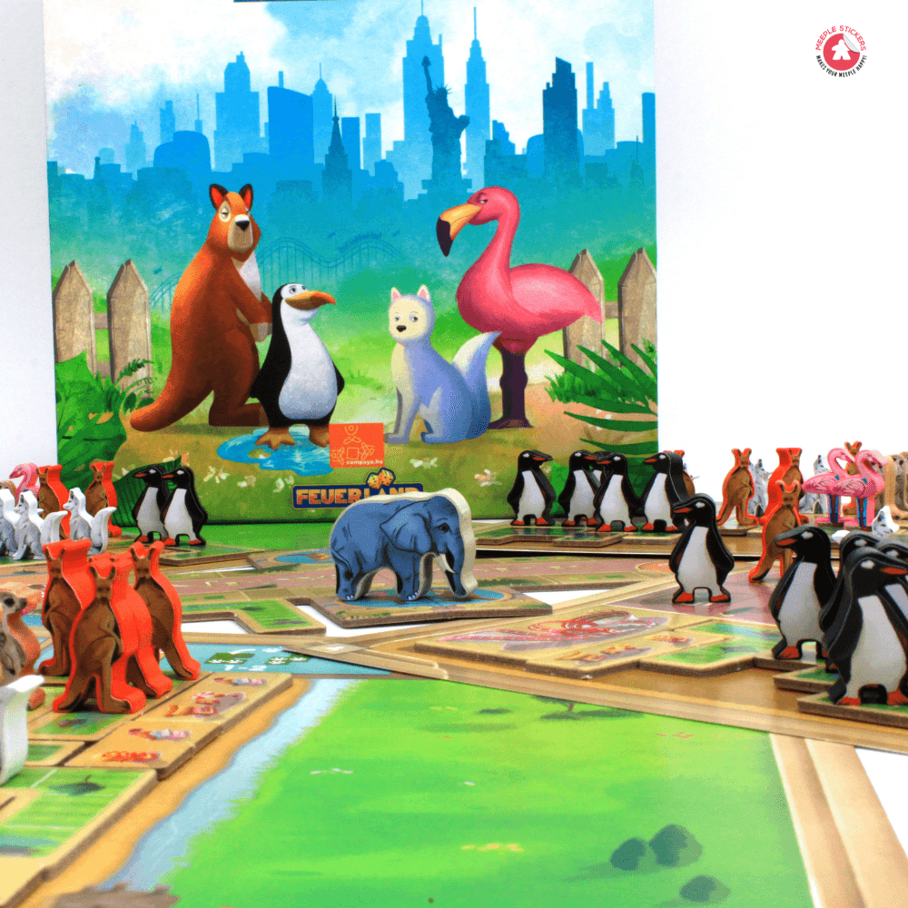 Meeple Sticker New York Zoo Sticker Set Tier-Meeple