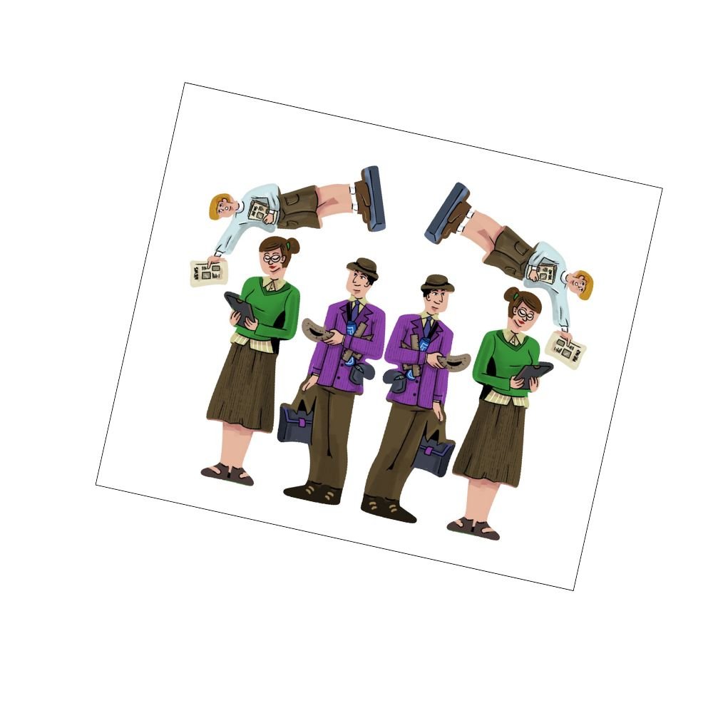 Meeple Sticker Flatiron Sticker Set Architekt Zeitungsjunge Aufkleber