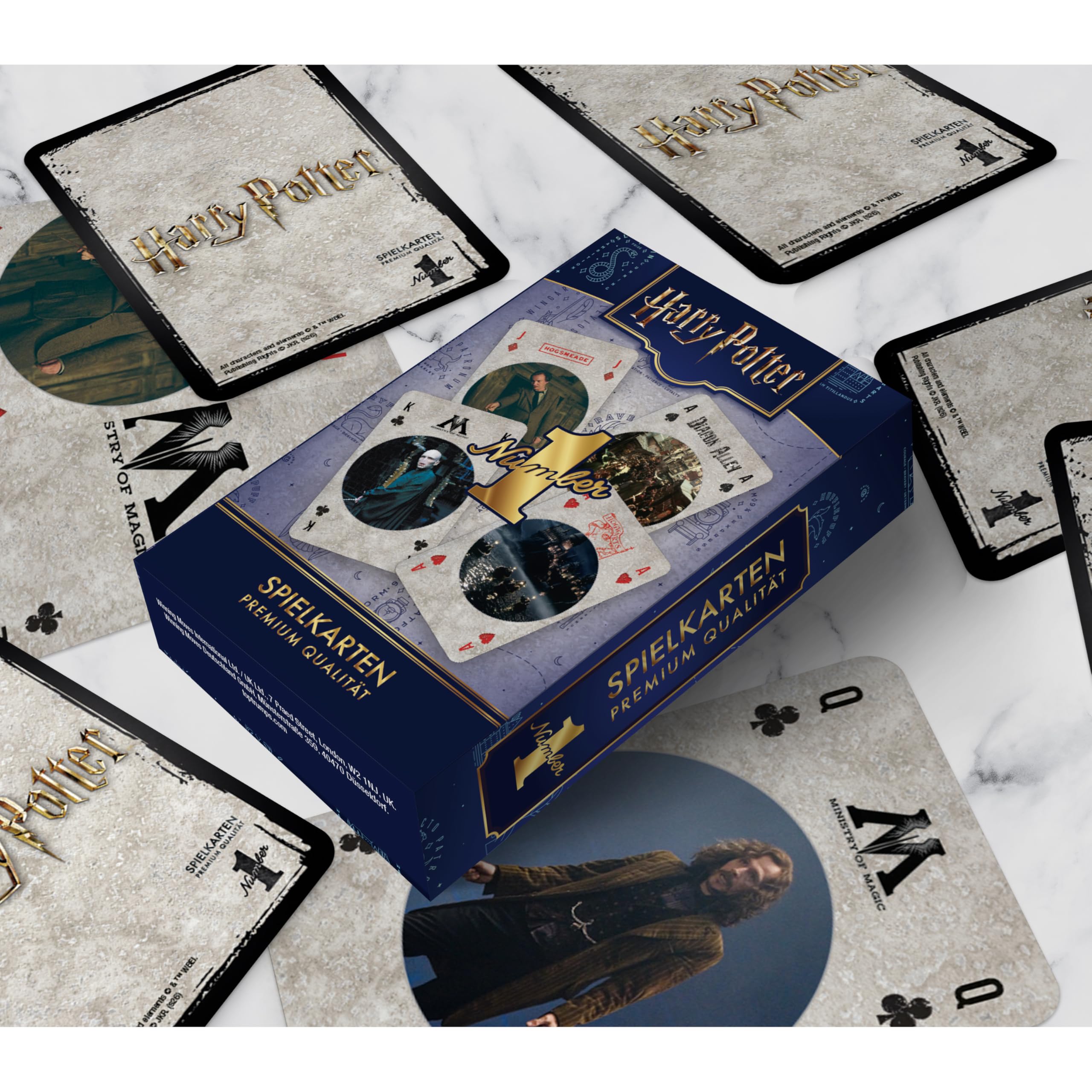 Winning Moves Number 1 Spielkarten Harry Potter Deck Blau