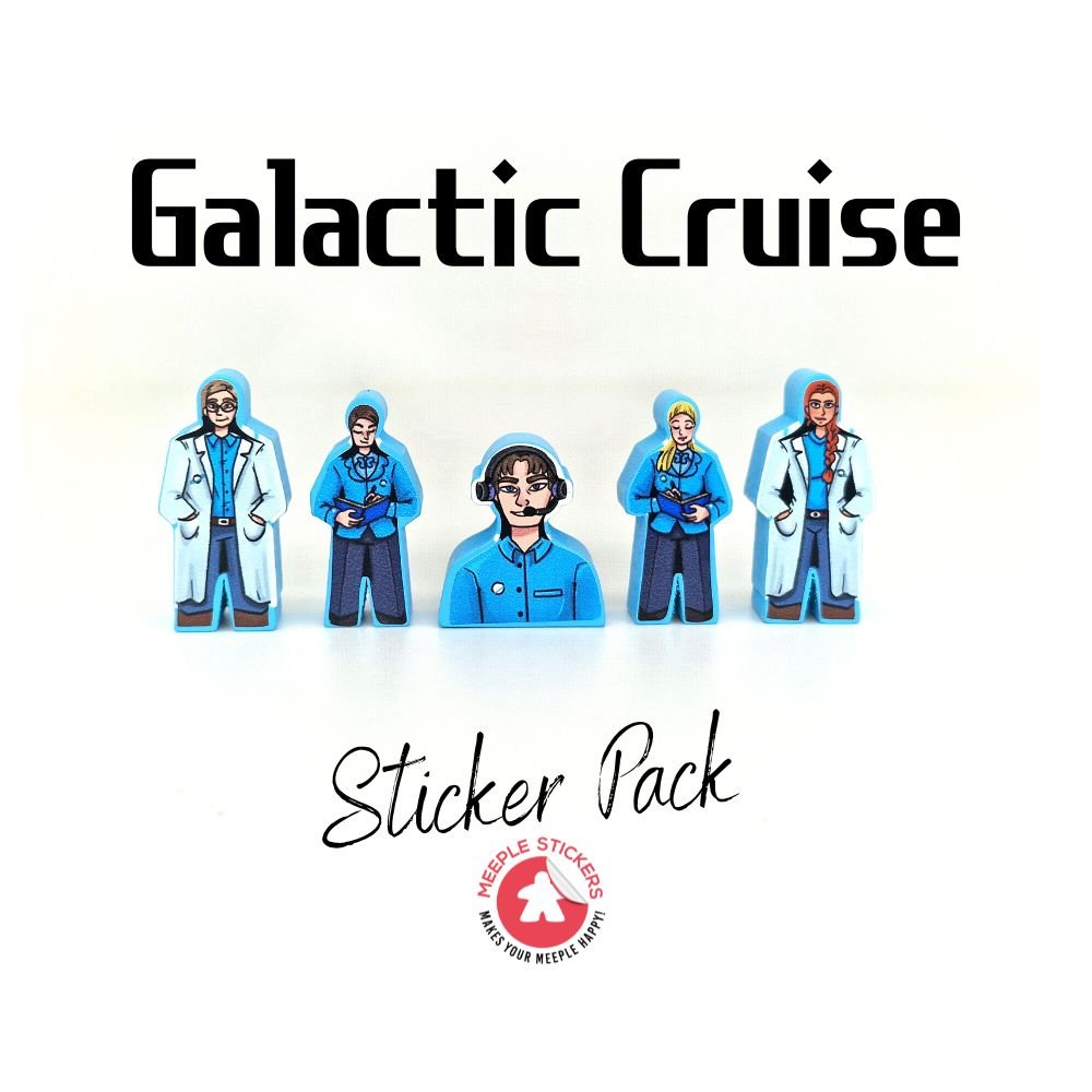Meeple Stickers Galactic Cruise Sticker Set Aufkleber doppelseitig