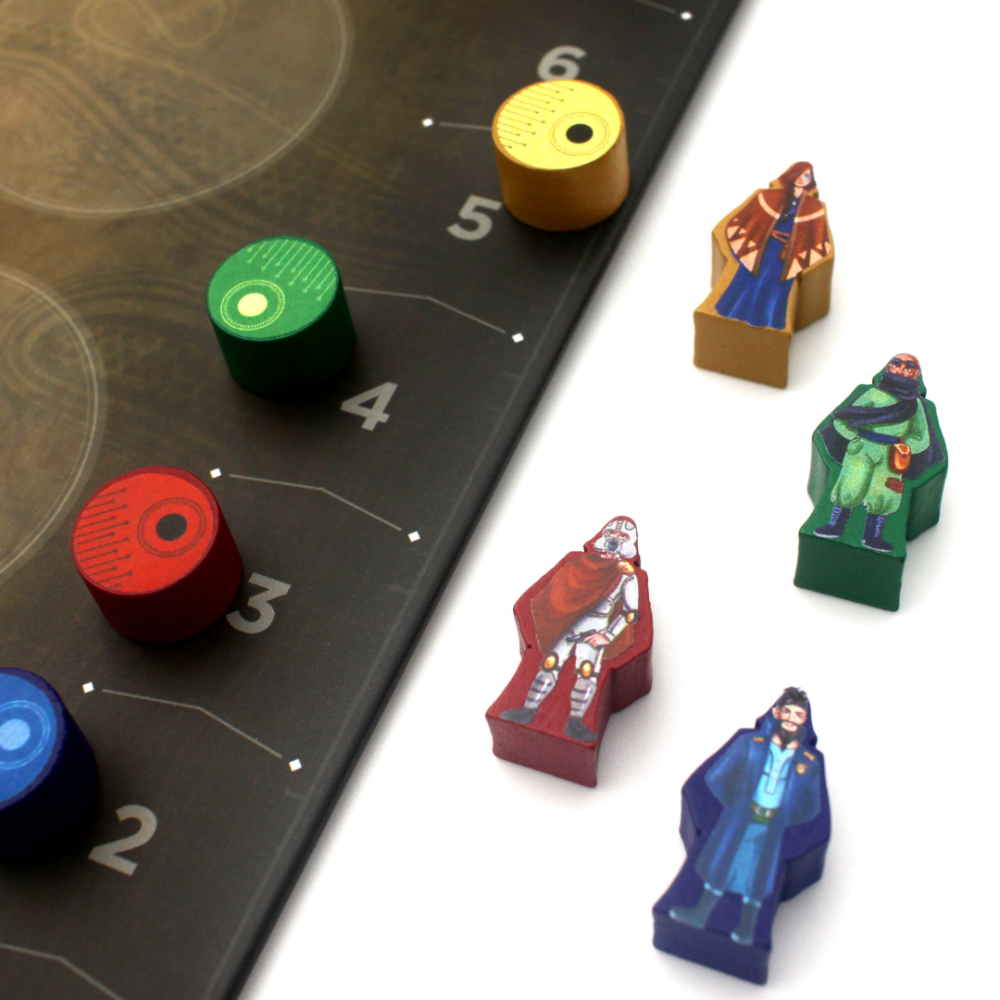Meeple Sticker Stickers Dune Imperium Sticker-Set doppelseitig