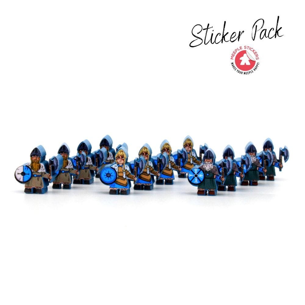 Meeple Sticker Looot Sticker Set Aufkleber Wikinger doppelseitig
