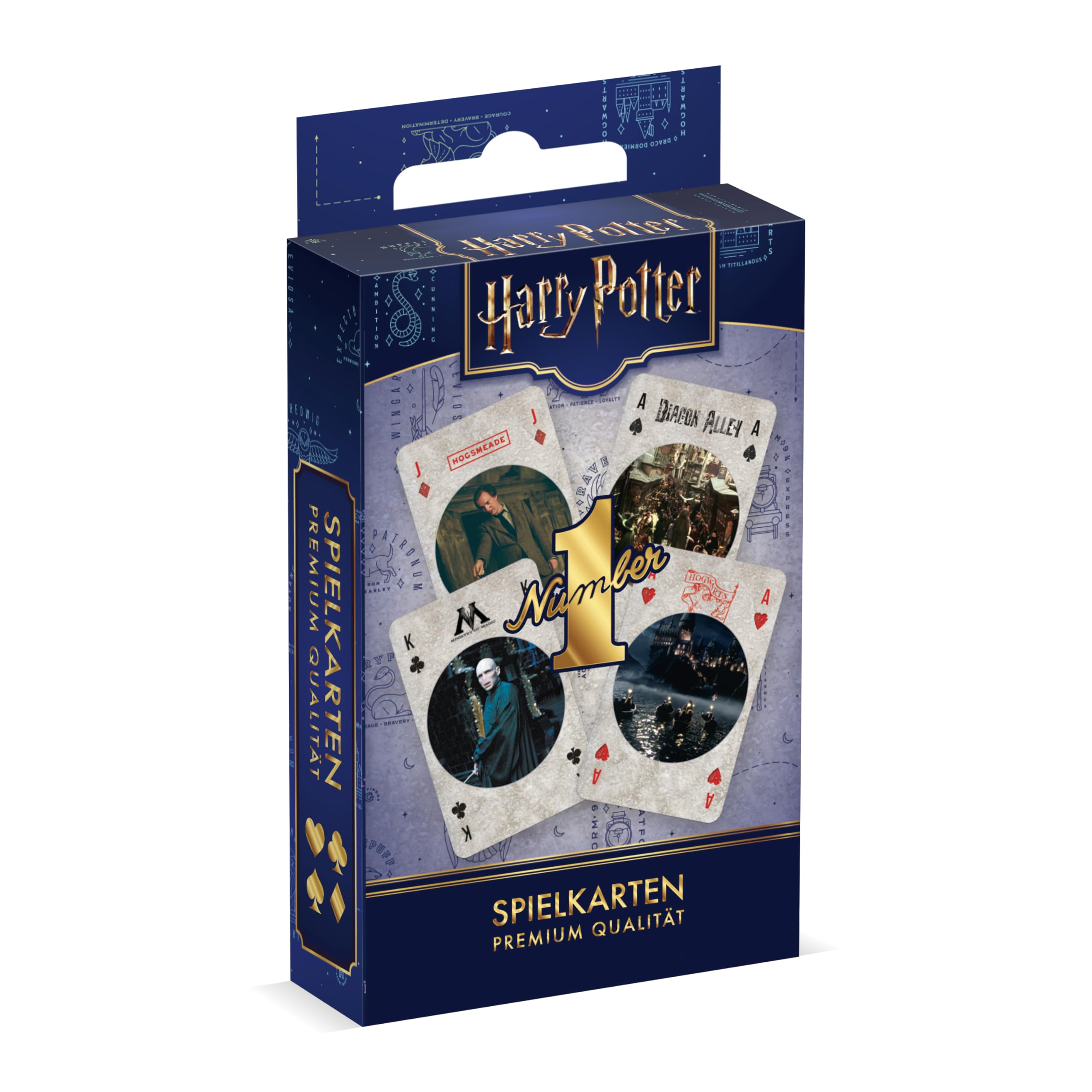 Winning Moves Number 1 Spielkarten Harry Potter Deck Blau