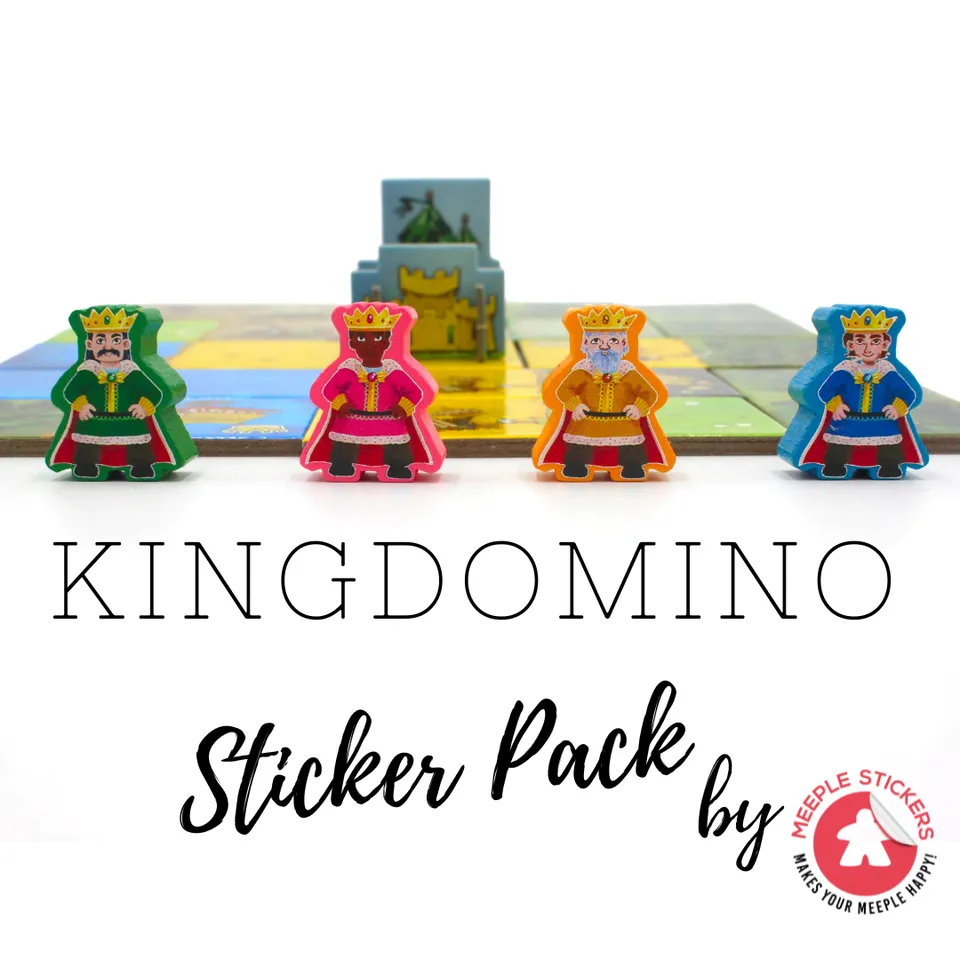 Meeple Sticker Kingdomino Sticker Set Meeple Aufkleber beidseitig
