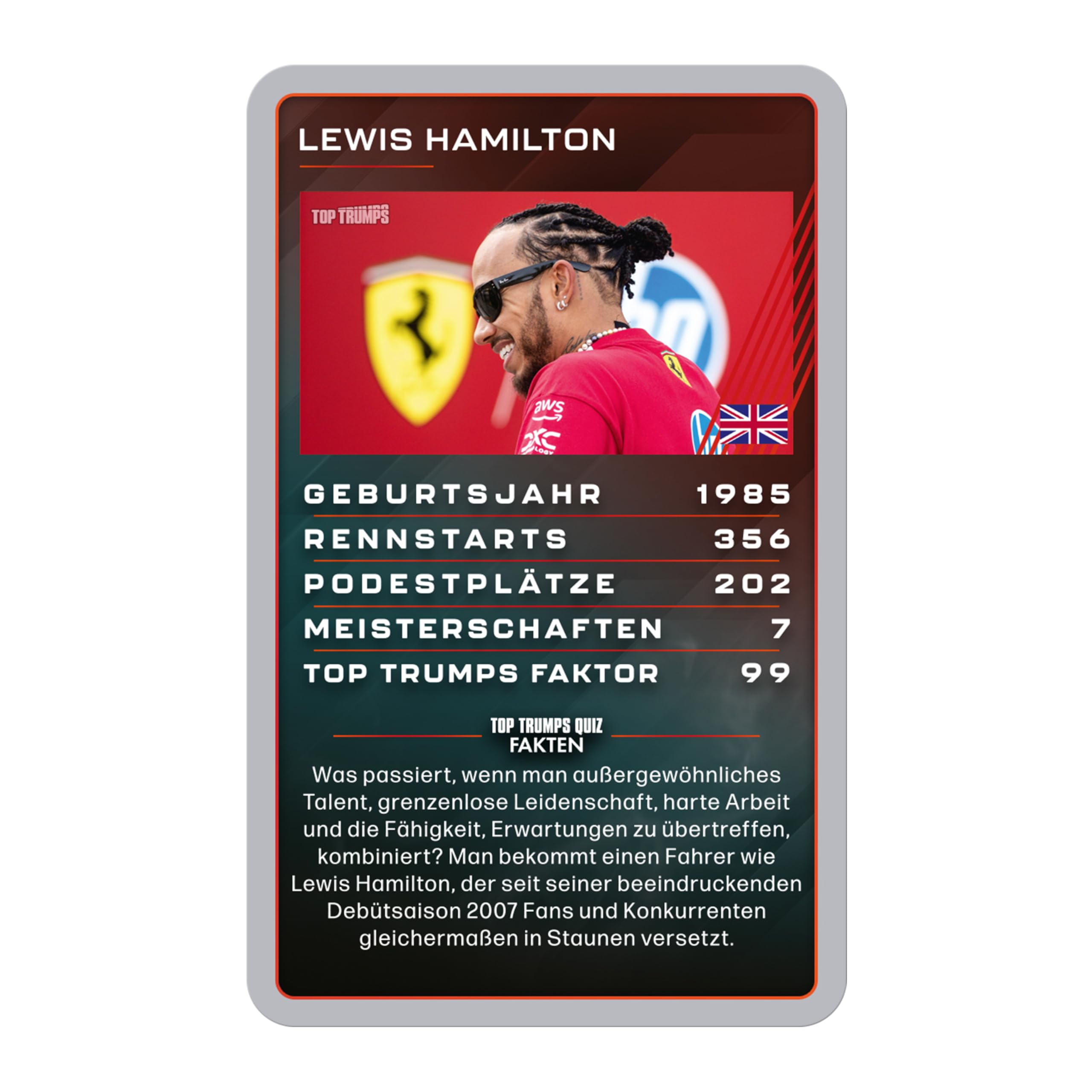 Top Trumps Collectables Grand Prix Helden Kartenspiel