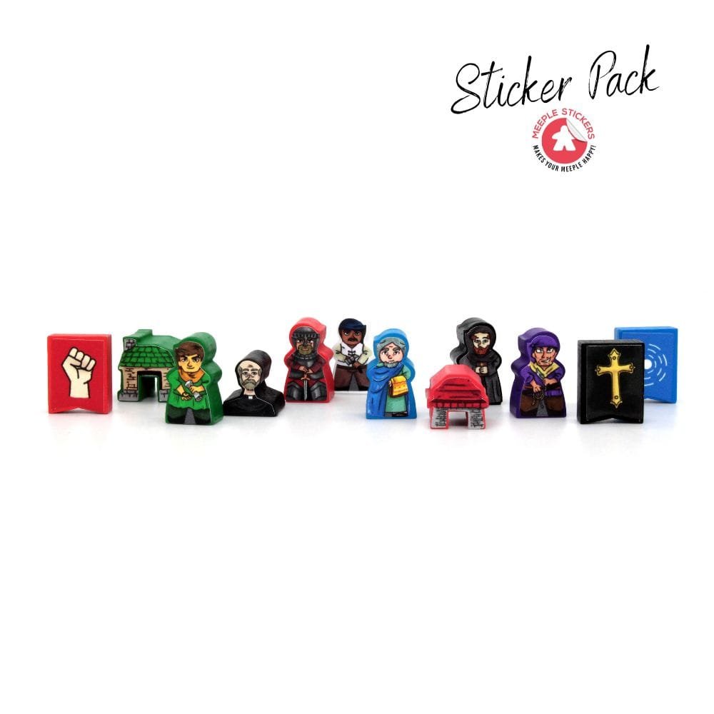 Meeple Sticker Paladins of the West Kingdom Sticker Set beidseitig