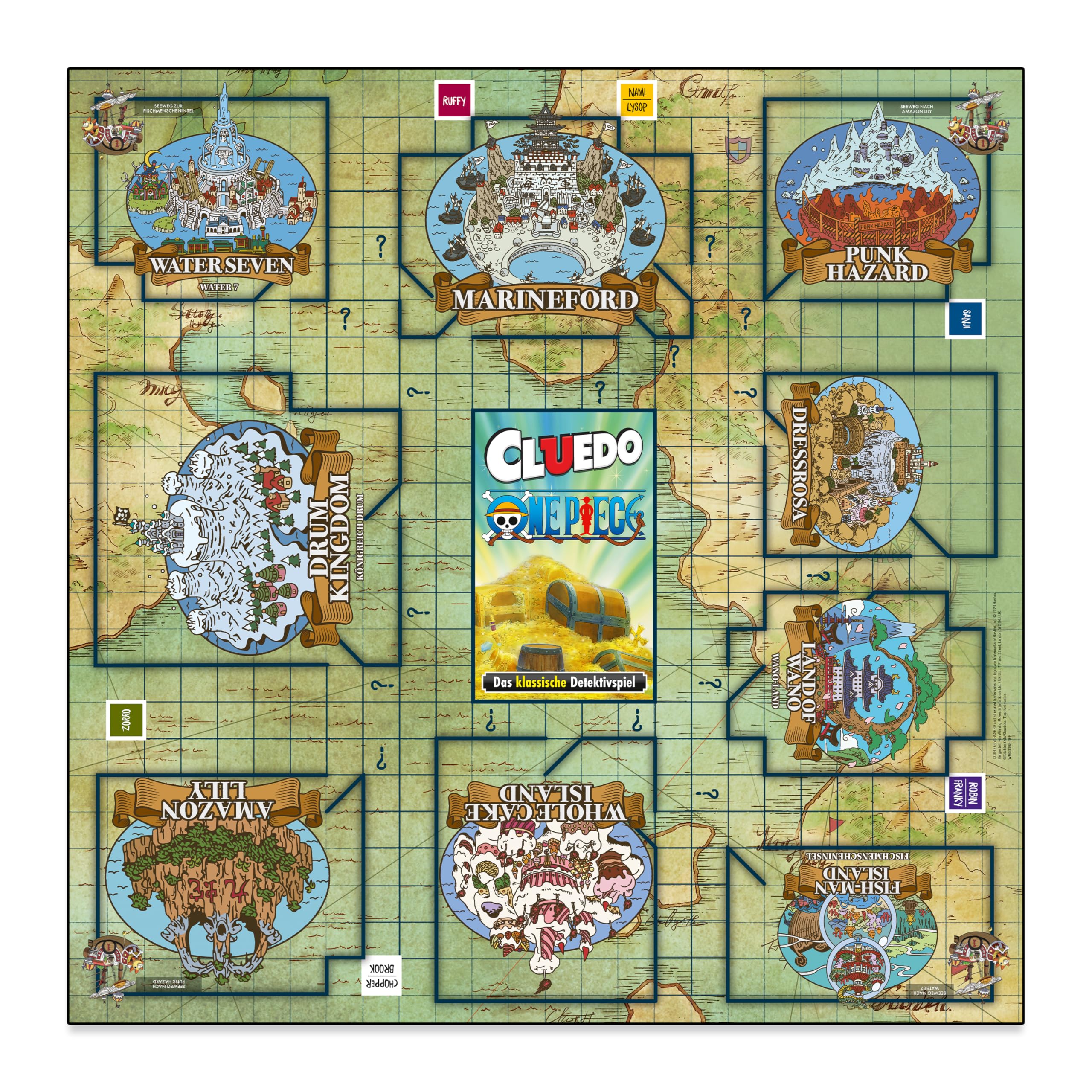Winning Moves Cluedo One Piece Edition Detektiv Brettspiel Deutsch