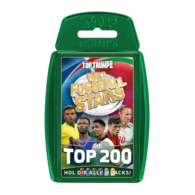 Winning Moves Top Trumps Weltfussballstars Top 200 Pack 3 Kartenspiel