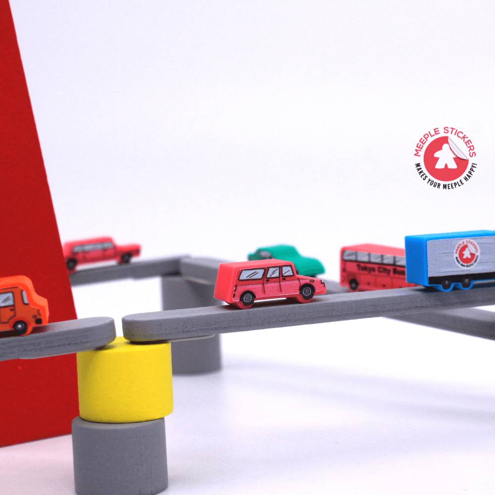 Meeple Sticker Tokyo Highway Rainbow City Sticker Set