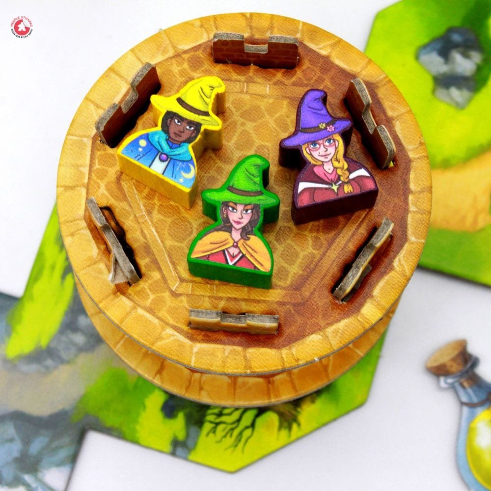 Meeple Sticker Wandering Towers Sticker Set Zauberer