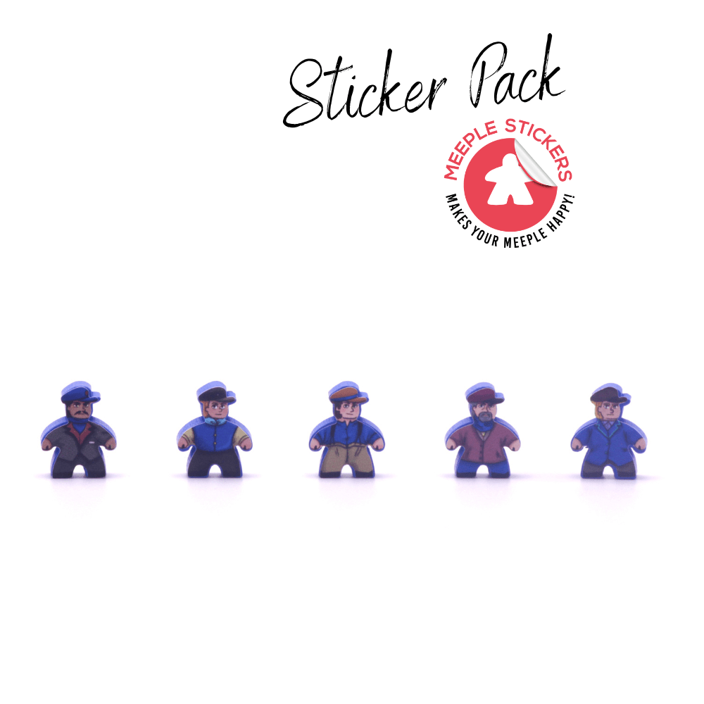 Meeple Sticker Nucleum Sticker Set Aufkleber doppelseitig