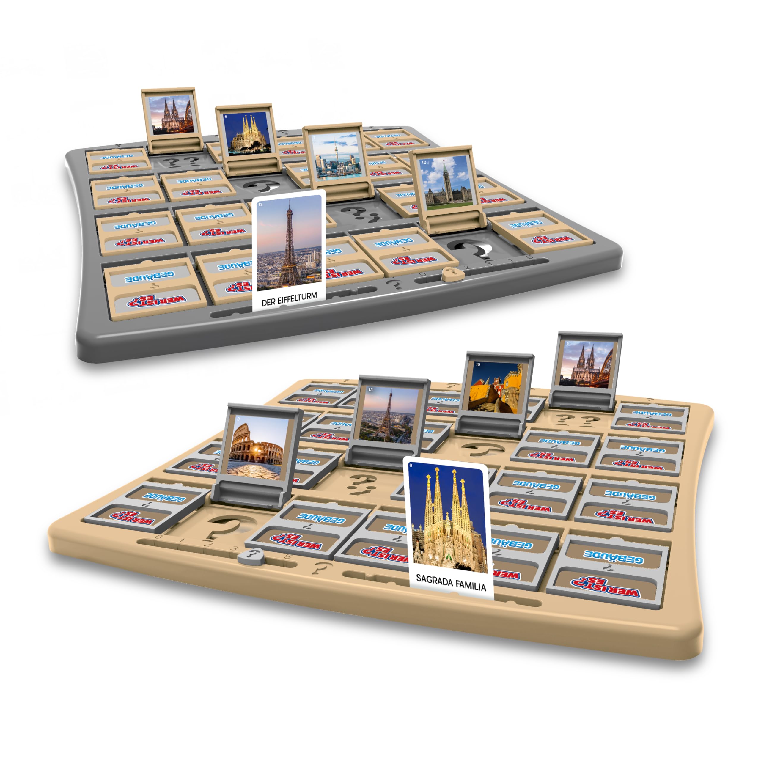 Winning Moves Wer ist es? Gebäude Edition Ratespiel 2 Spieler