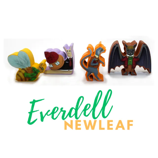 Meeple Stickers Everdell NewLeaf Sticker Set Aufkleber doppelseitig