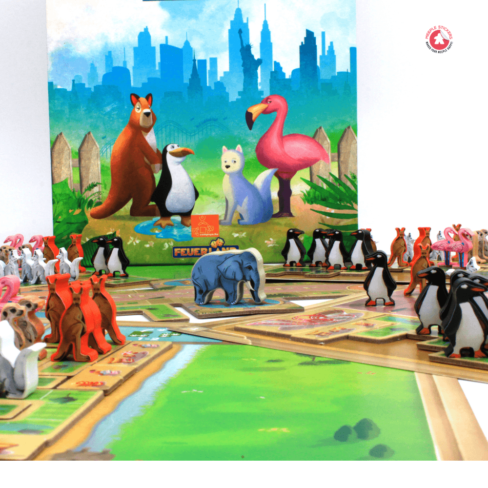 Meeple Sticker New York Zoo Sticker Set Tier-Meeple