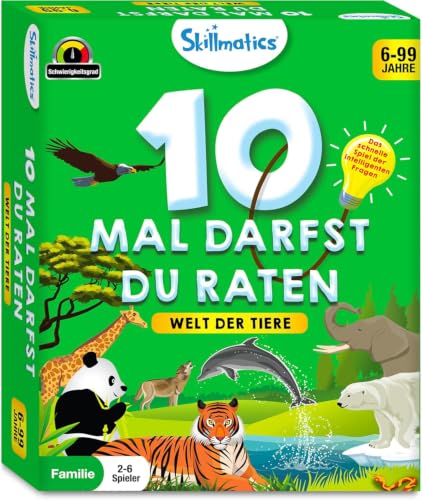 HCM Kinzel 10 Mal darfst du raten Welt der Tiere Kartenspiel 2-6 Spieler