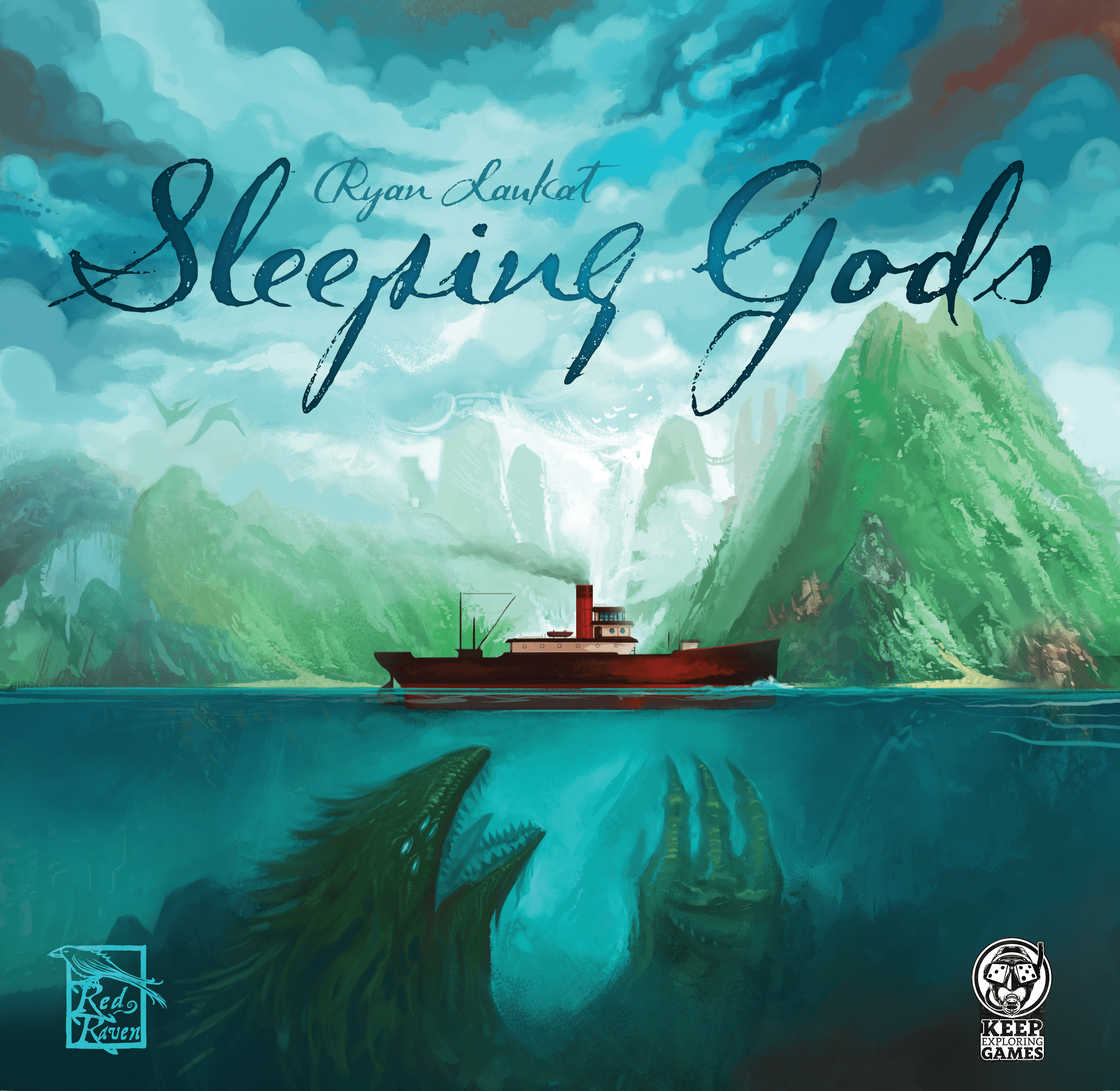 Keep Exploring Games Sleeping Gods Brettspiel Kampagne Totems Schiff