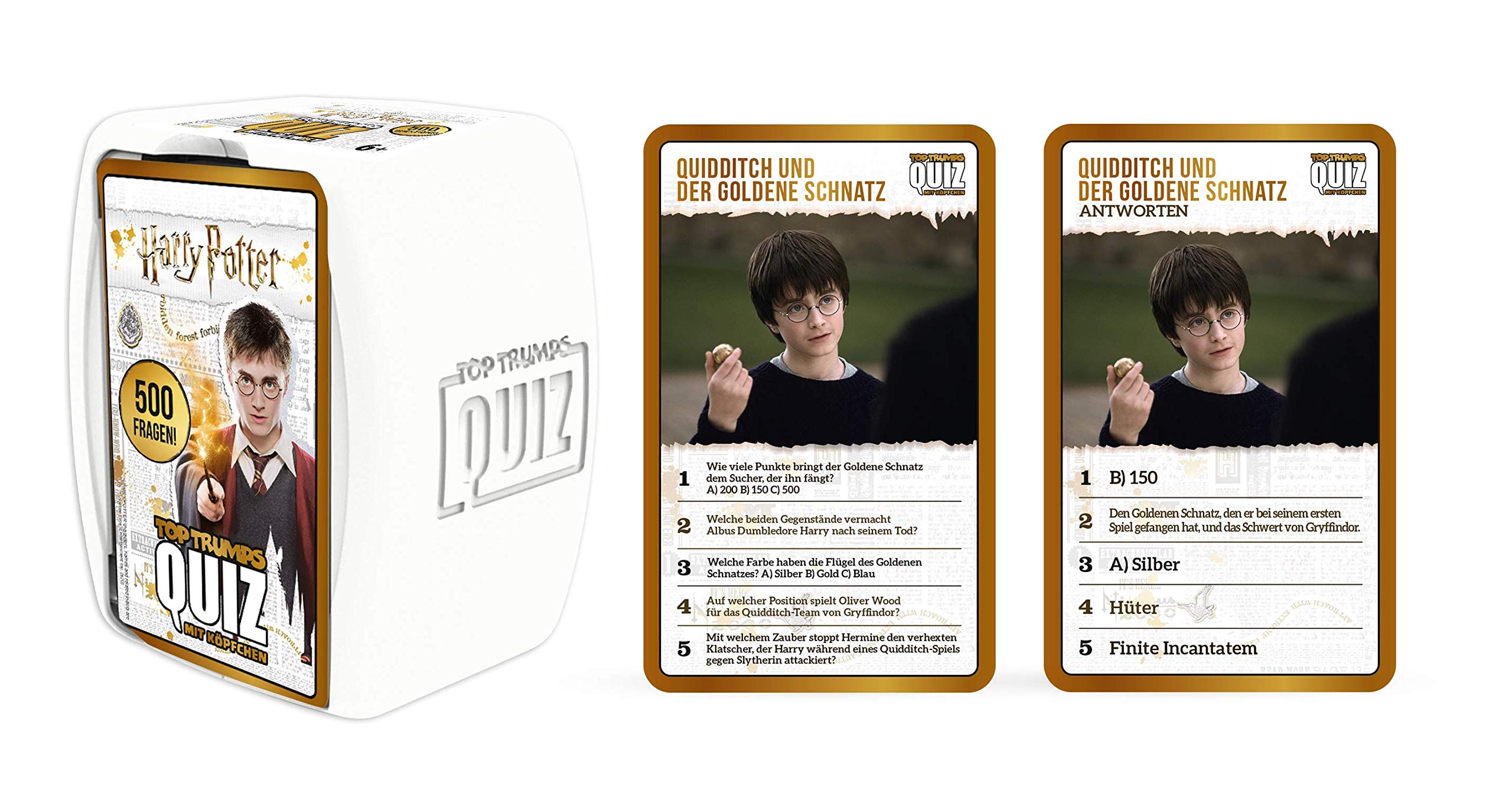 Winning Moves Top Trumps Quiz Harry Potter Kartenspiel Deutsch 100 Karten