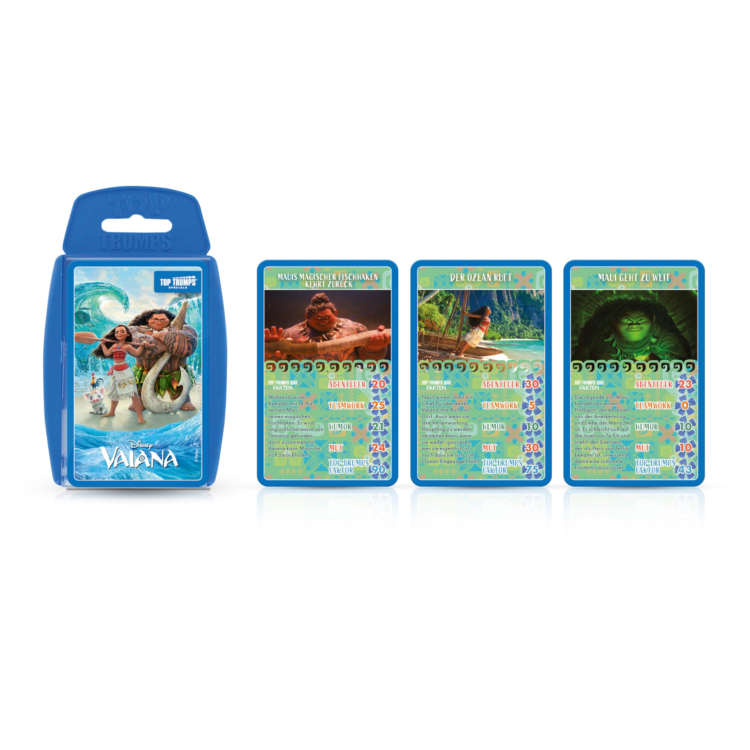 Top Trumps Vaiana Kartenspiel 30 Karten ab 6 Jahren