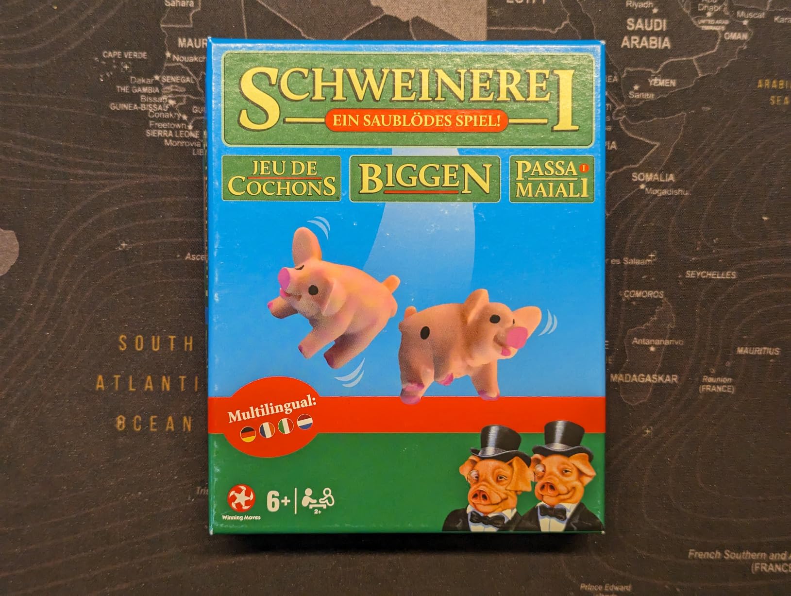 Winning Moves Schweinerei Würfelspiel 2+ Spieler Partyspiel Schweinchen