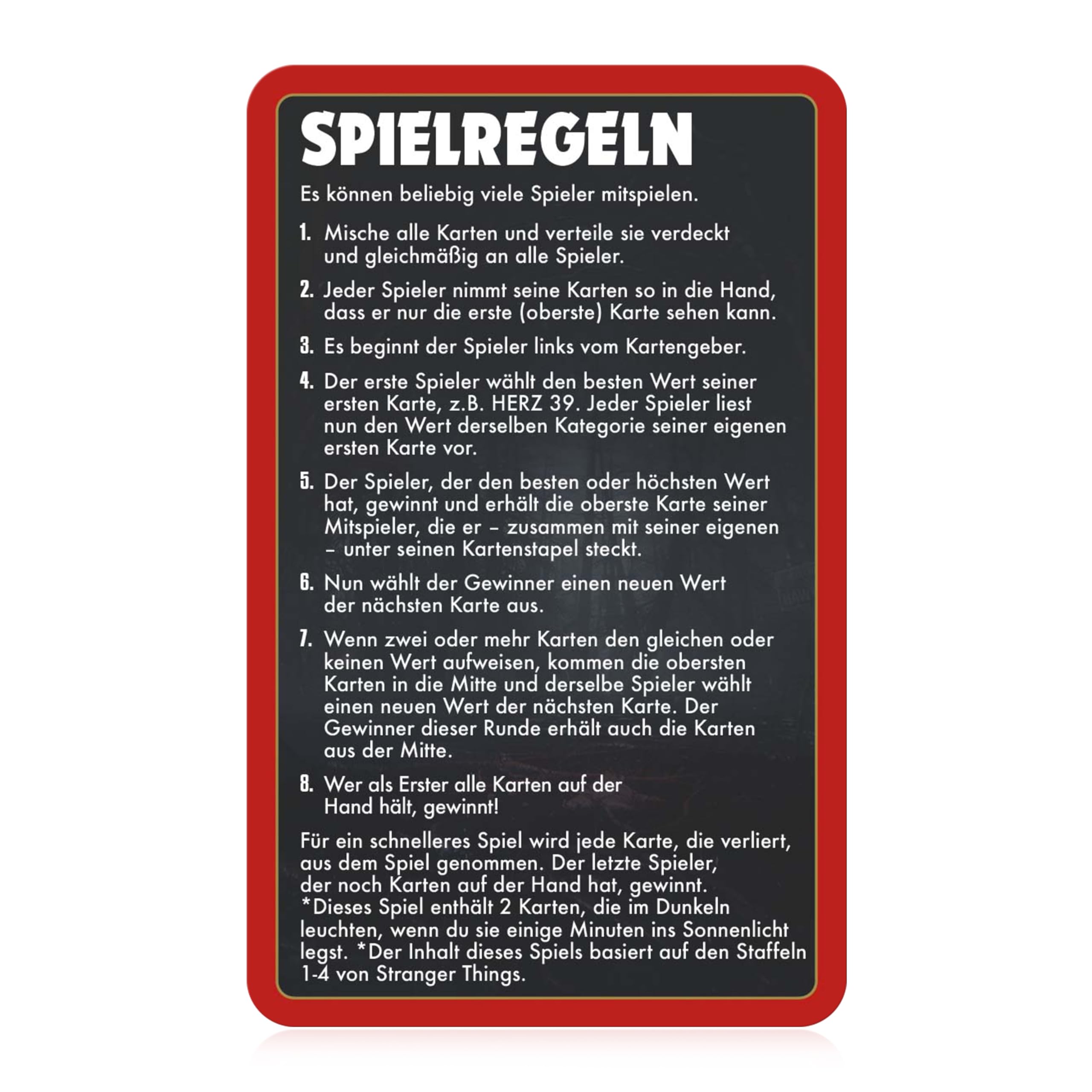 Winning Moves Top Trumps Stranger Things Kartenspiel ab 15
